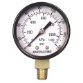 Marshalltown GG25160C4 Pressure Gauge, 0 to 160 psi, 2.5&amp;quot; dial, &amp;frac14;&amp;quot; NPT, steel housing-